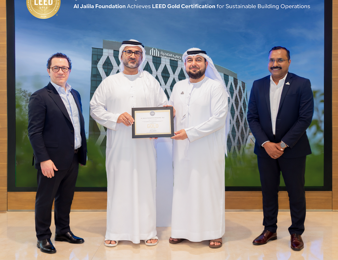 Al Jalila Foundation Building Achieves LEED Gold Certification for Sustainable Building Operations